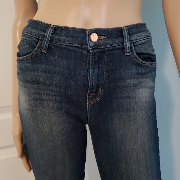 𝅺J Brand Super Skinny Ankle Zip Jeans Size 25 - Picture 7 of 12